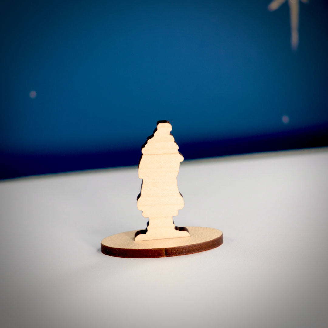 Small wooden standing figure - Christmas Witch